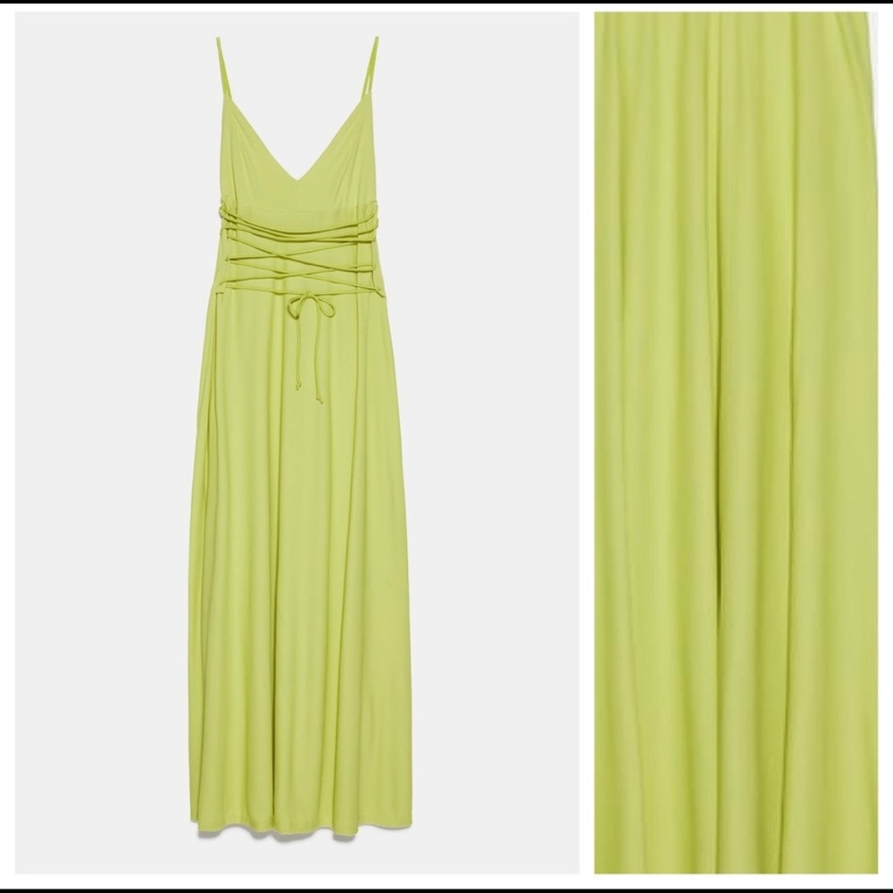 LONG DRESS WITH DRAWSTRING DRESS - Picture 13 of 14